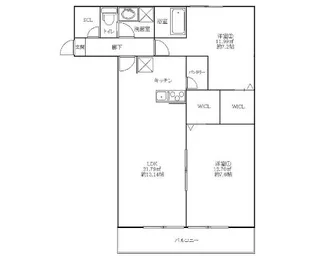 ハイセンチュリー【1階】の間取り