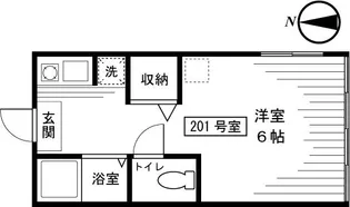 東京都中野区鷺宮3【アパート】の間取り