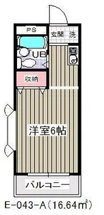 サンブライト12(E-105)【4階】の間取り