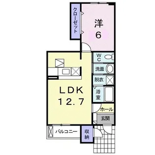 香川県高松市円座町【アパート】の間取り