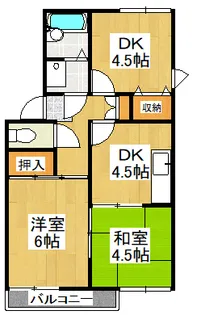 プレジール玉高通り【2階】の間取り