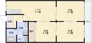 パールハイツ高木【3階】の間取り
