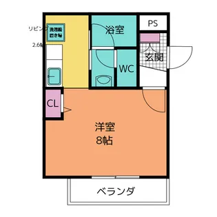 オーエムハイツ【1階】の間取り