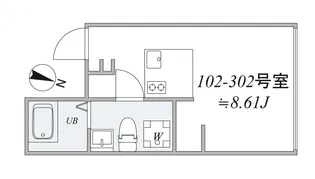 trias640【1階】の間取り