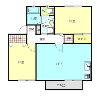 ソシア【1階】の間取り