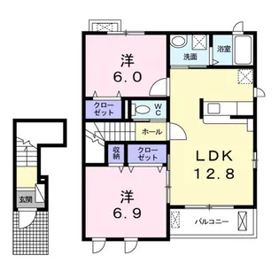 シュウェット メゾン【2階】の間取り