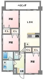 R.Y(PK)【4階】の間取り