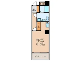 サングレートESAKAII【7階】の間取り