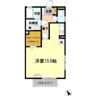 1Rの間取り画像