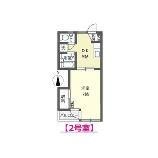 コーポウエスト(北安江)【2階】の間取り