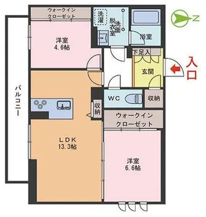 ラカンタービレ【1階】の間取り