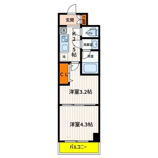 東京都立川市曙町1【マンション】の間取り