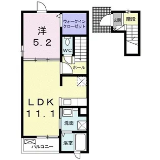 サングレイスA【2階】の間取り
