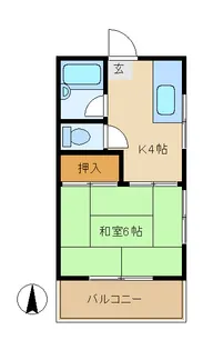 常盤荘【2階】の間取り