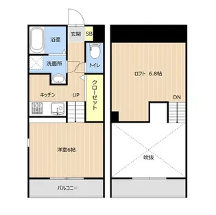 LIBERTE八王寺【2階】の間取り