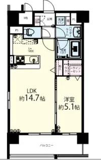 大阪府大阪市北区南森町2【マンション】の間取り