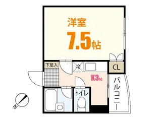 アメニティカネイチII【3階】の間取り