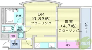 ロイヤルヒルズ柳生2【3階】の間取り