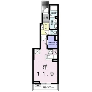 メゾン ド アンダンテ B【1階】の間取り