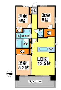 トラープランド蒼麗館【3階】の間取り