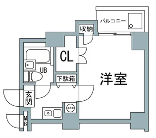 コアハイム八王子【5階】の間取り