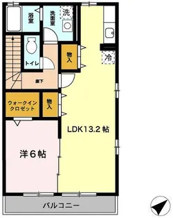 ソフィア野川【2階】の間取り