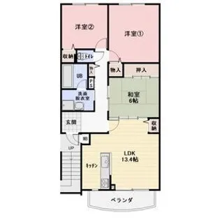 アミティ21【3階】の間取り