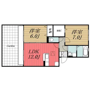 千葉県千葉市若葉区貝塚1【アパート】の間取り