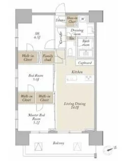 ライトテラス新宿御苑【10階】の間取り