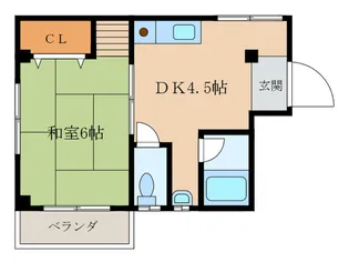 ハイツさつきII【2階】の間取り