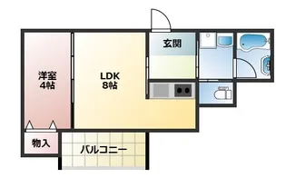 パロス大観町アルデア【1階】の間取り