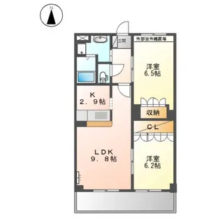 エクセレントMINI B【1階】の間取り