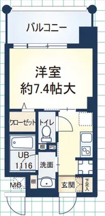 1Kの間取り画像