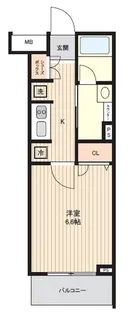 シティインデックス大井町【3階】の間取り