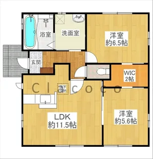 栃木県宇都宮市下荒針町【一戸建】の間取り