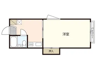 ウィング牛田【1階】の間取り