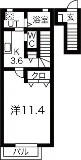 リュネール【2階】の間取り
