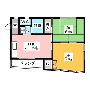 長島ハイツ【3階】の間取り