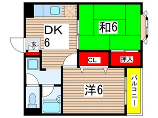岩澤フラッツ【3階】の間取り