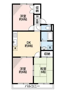 クレスト藤沢参番館【2階】の間取り
