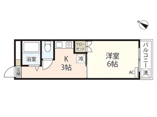 第1パークサイドマンション【4階】の間取り