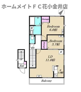 ル・ブラン秋津青葉【2階】の間取り