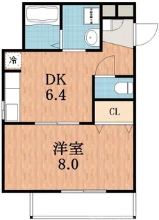 ヘーベル姫松【2階】の間取り