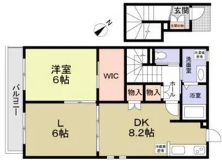 La felice vita(ラフェリーチェヴィータ)【2階】の間取り