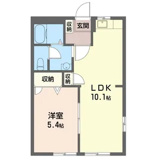 グランシード田中参番館【1階】の間取り