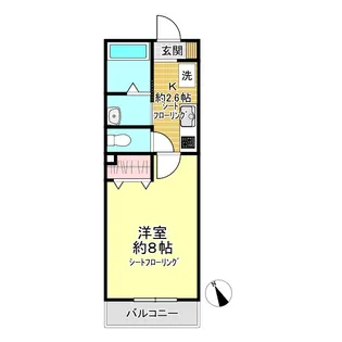 レ セレニタ 松庵【2階】の間取り