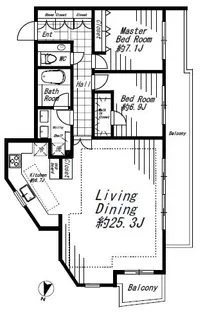 ビバリーホームズ広尾【4階】の間取り