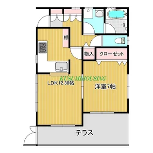 オーケーエヌ【1階】の間取り