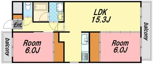 広島県広島市西区南観音6【マンション】の間取り