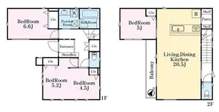 東京都杉並区南荻窪1【一戸建】の間取り